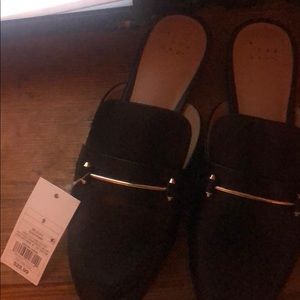 Black loafers
